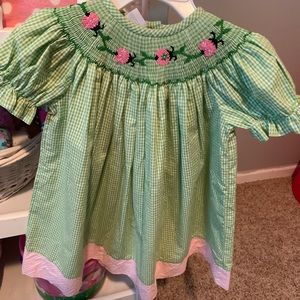 Smocked flower dress